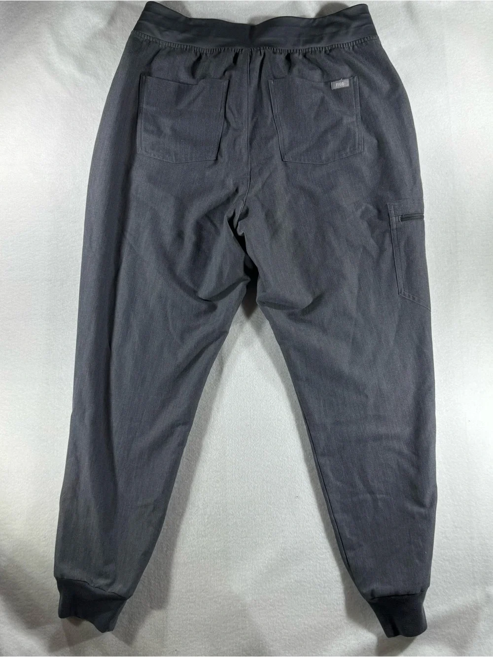 High Waisted Zamora scrub pants jogger medical nurse vet clinical stretch L